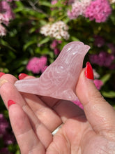 Load image into Gallery viewer, Rose Quartz Bird Carving
