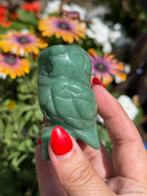 Load image into Gallery viewer, Aventurine Owl Carving
