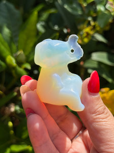 Opalite Elephant Carving