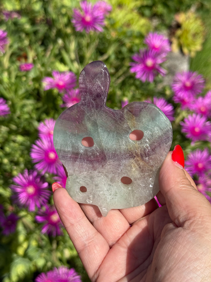 Fluorite Snake Carving