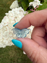 Load image into Gallery viewer, Aquamarine Butterfly Carving
