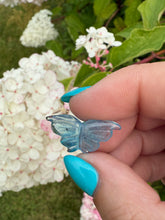 Load image into Gallery viewer, Aquamarine Butterfly Carving
