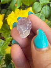 Load image into Gallery viewer, Pocket Amethyst Skull Carving
