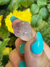 Load image into Gallery viewer, Pocket Amethyst Skull Carving
