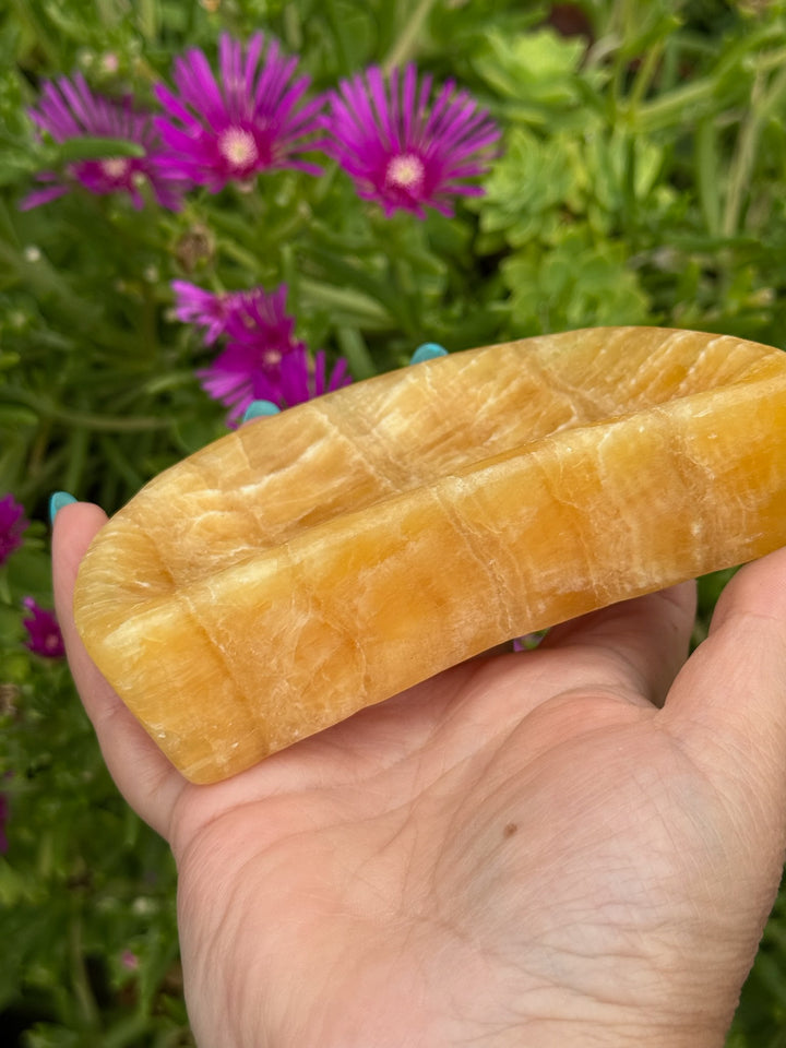 Orange Calcite Bowl
