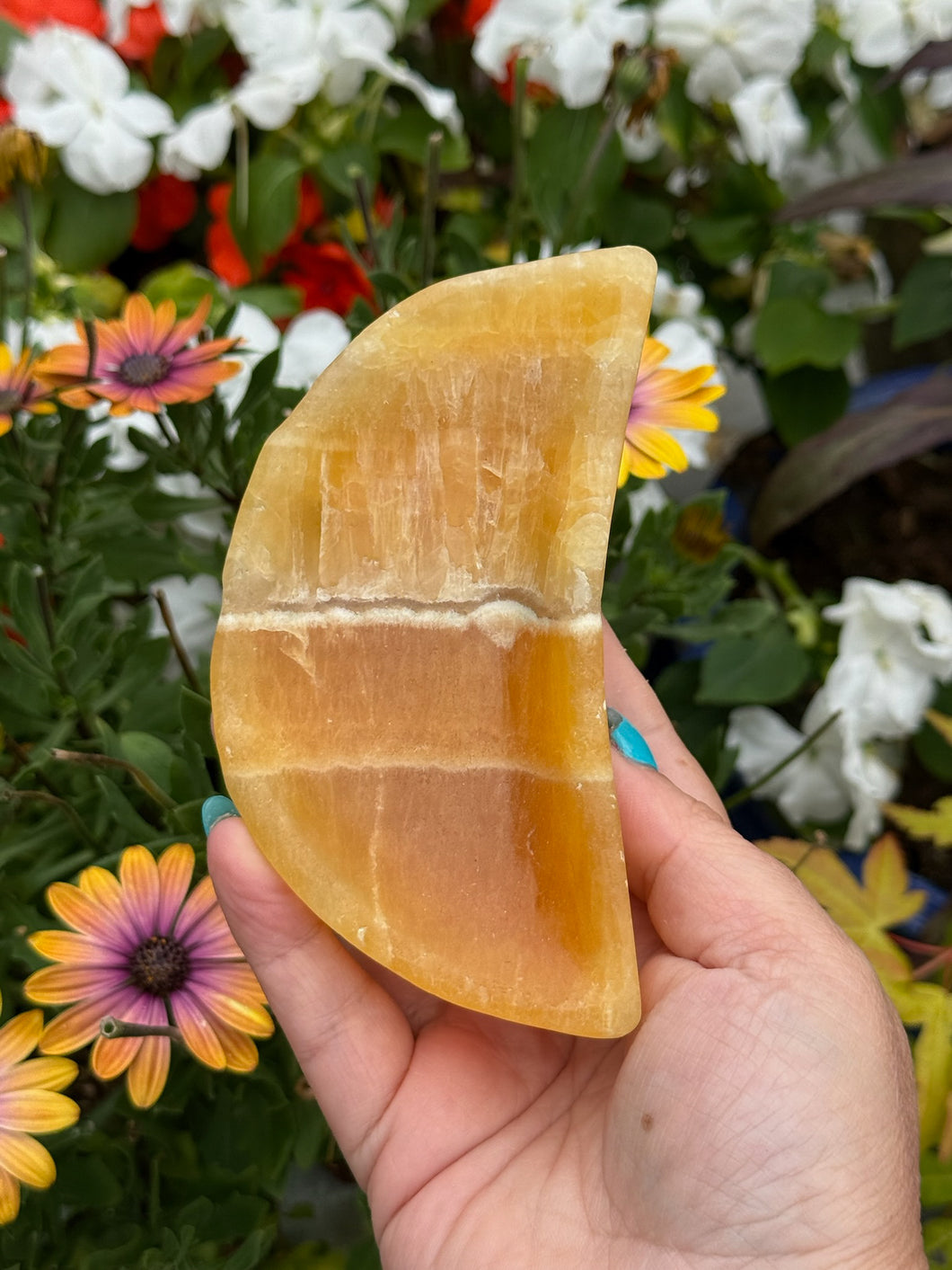 Orange Calcite Bowl