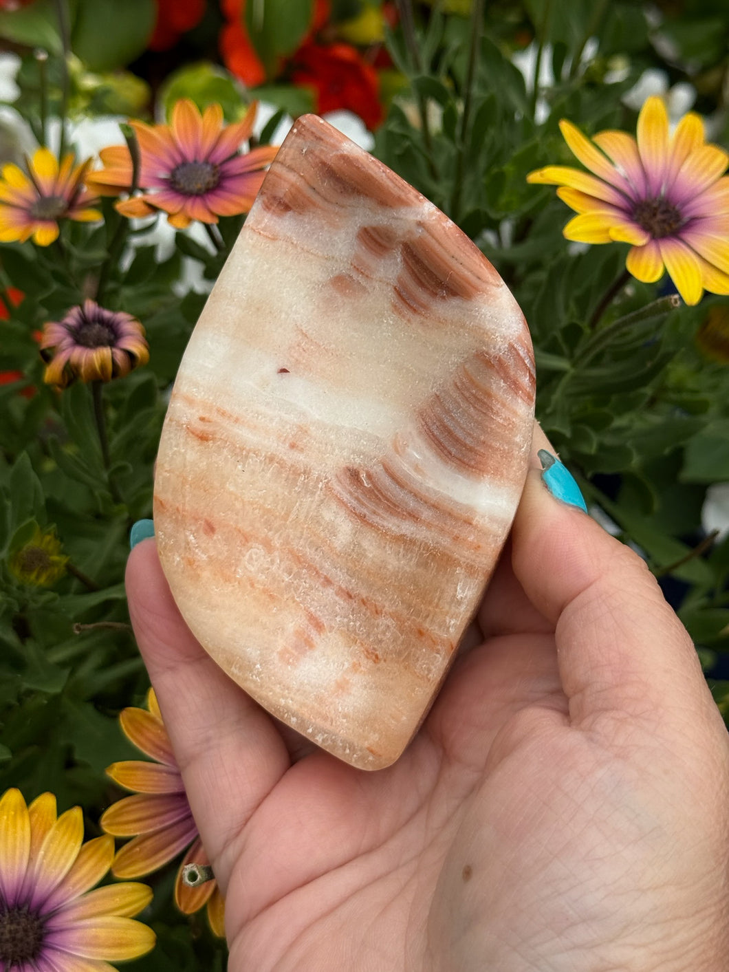 Orange Calcite Bowl