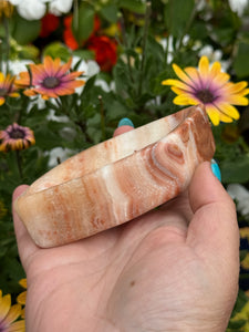 Orange Calcite Bowl