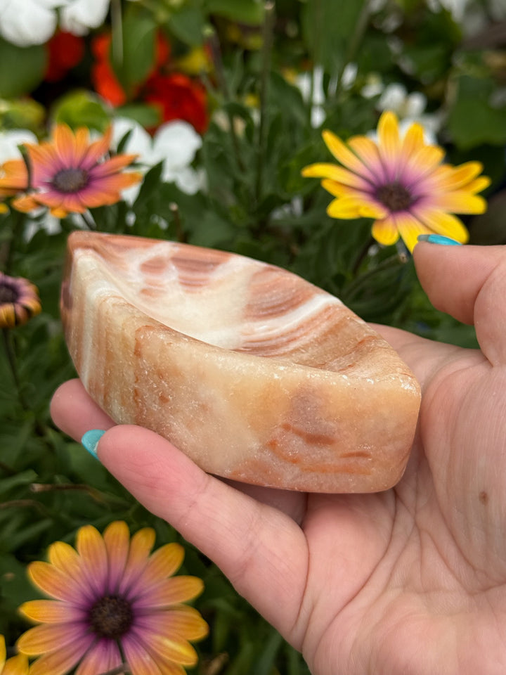 Orange Calcite Bowl