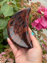 Load image into Gallery viewer, Mahogany Obsidian Moon Dish
