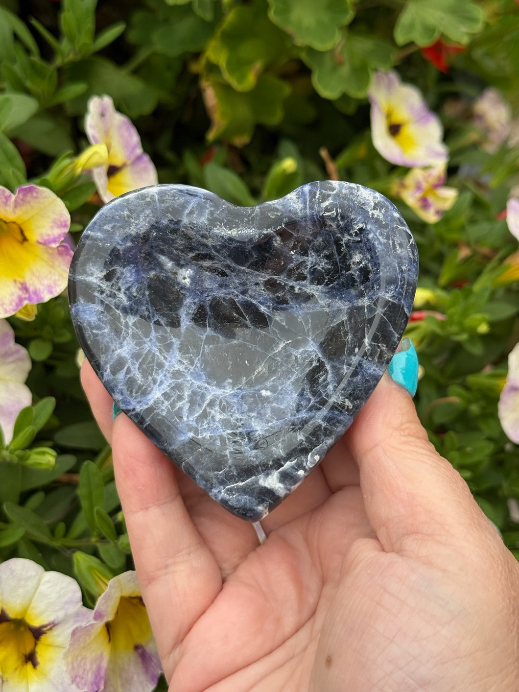 Sodalite Heart Shape Dish
