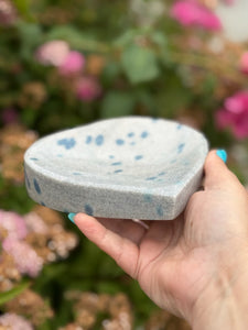 Apatite in Clevelandite Heart Shaped Dish
