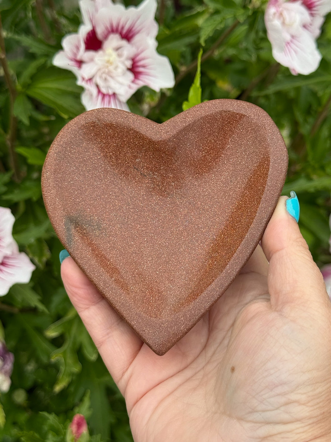 Goldstone Heart Shape Dish