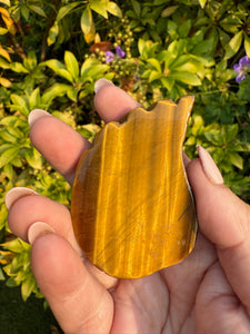 High Quality Tigers Eye Wing Carving