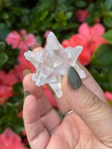 Point Quartz  Merkabah Carving