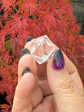 Load image into Gallery viewer, Faceted Clear Quartz Icosahedron Scared Geometry Carving
