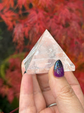 Load image into Gallery viewer, Clear Quartz Pyramid Sacred Geometry Carving
