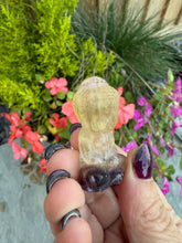 Load image into Gallery viewer, Smoky Fluorite Buddha Carving
