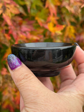Load image into Gallery viewer, Black Obsidian Bowl Carving
