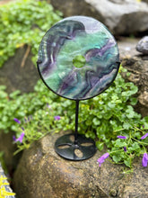 Load image into Gallery viewer, Large Fluorite Statement Donut Carving
