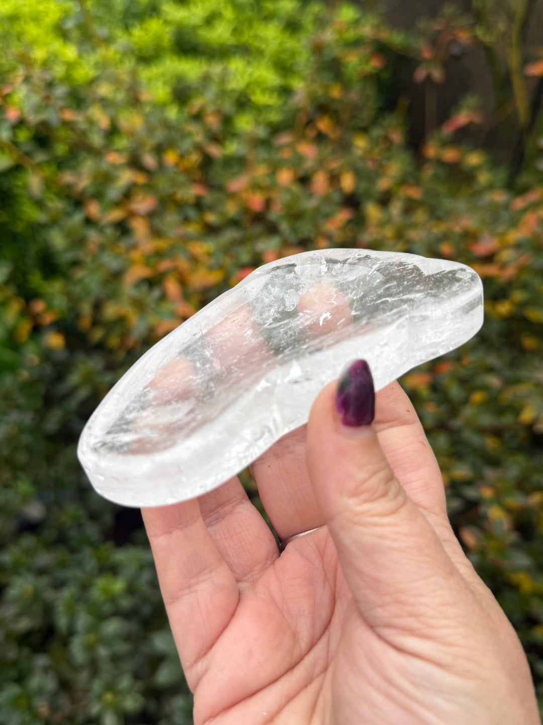 Clear Quartz Baby Foot Bowl or Trinket Dish