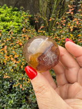 Load image into Gallery viewer, Yellow and Purple Fluorite Skull Carving
