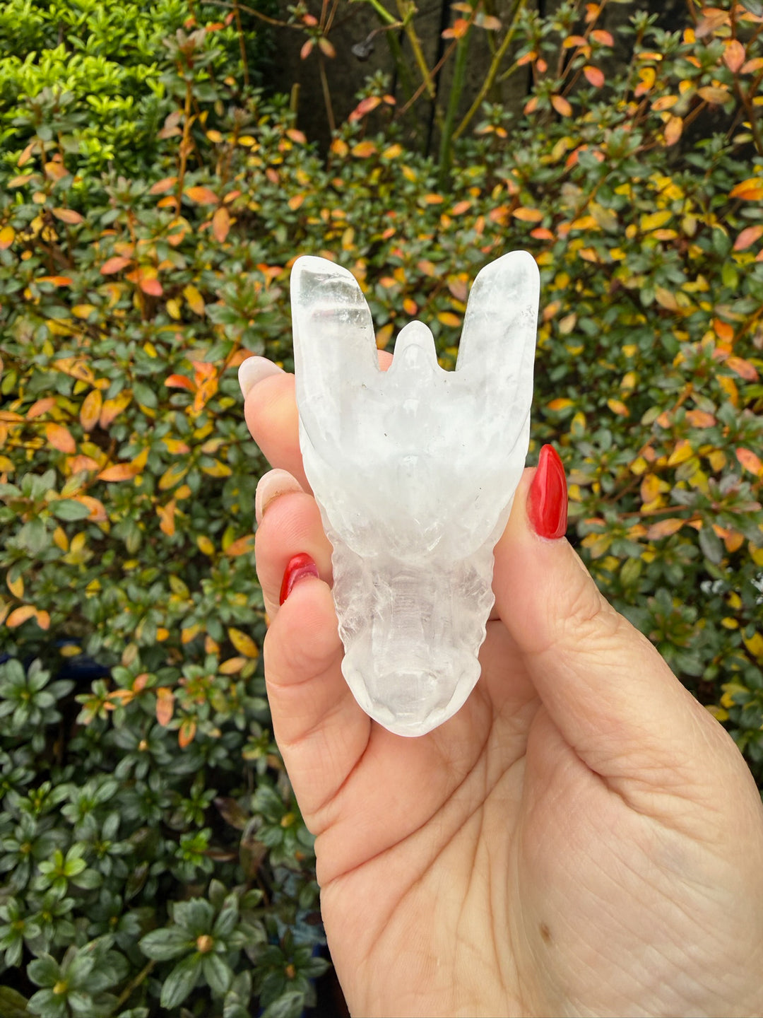 Quartz Dragon Head Carving
