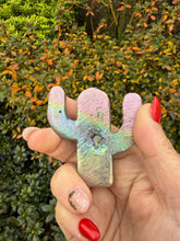 Load image into Gallery viewer, Bismuth Cactus Carving
