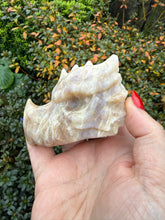 Load image into Gallery viewer, Moonstone Dragon Head Carving
