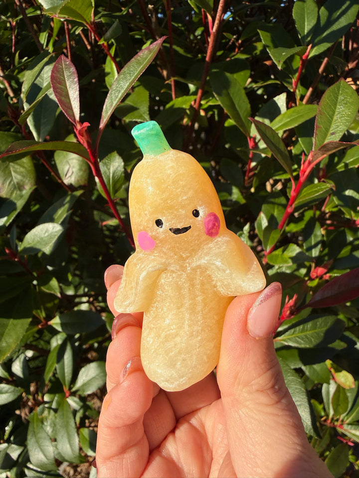 Calcite Banana Carving