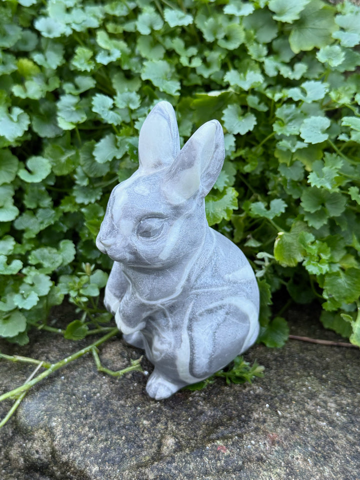 Large Shell Jasper Bunny Rabbit Carving