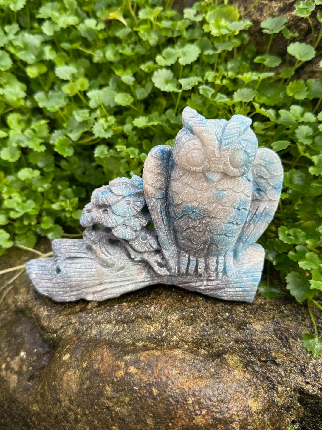 Trolleite Owl Carving