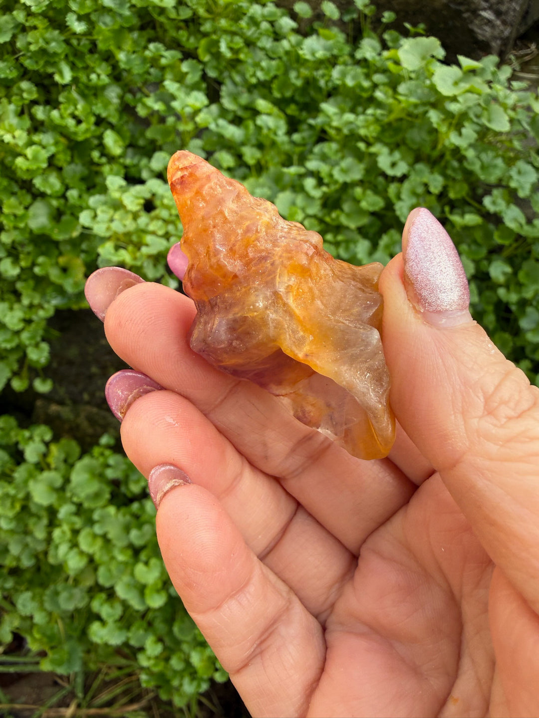 Yellow Fluorite Shell Carving