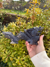 Load image into Gallery viewer, UV Reactive Volcano Agate Chinese Dragon Carving
