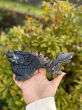 Load image into Gallery viewer, UV Reactive Volcano Agate Chinese Dragon Carving
