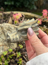 Load image into Gallery viewer, Chalcopyrite Dragon Carving
