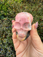 Load image into Gallery viewer, Rhodonite Skull Carving
