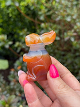 Load image into Gallery viewer, Natural Agate Carnelian Bunny Rabbit Carving
