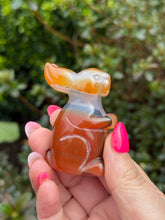 Load image into Gallery viewer, Natural Agate Carnelian Bunny Rabbit Carving
