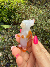 Load image into Gallery viewer, Natural Agate Carnelian Bunny Rabbit Carving
