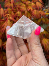 Load image into Gallery viewer, Quartz Pyramid Carving Sacred Geometry
