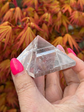 Load image into Gallery viewer, Quartz Pyramid Carving Sacred Geometry
