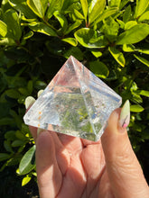 Load image into Gallery viewer, Quartz Pyramid Carving Sacred Geometry
