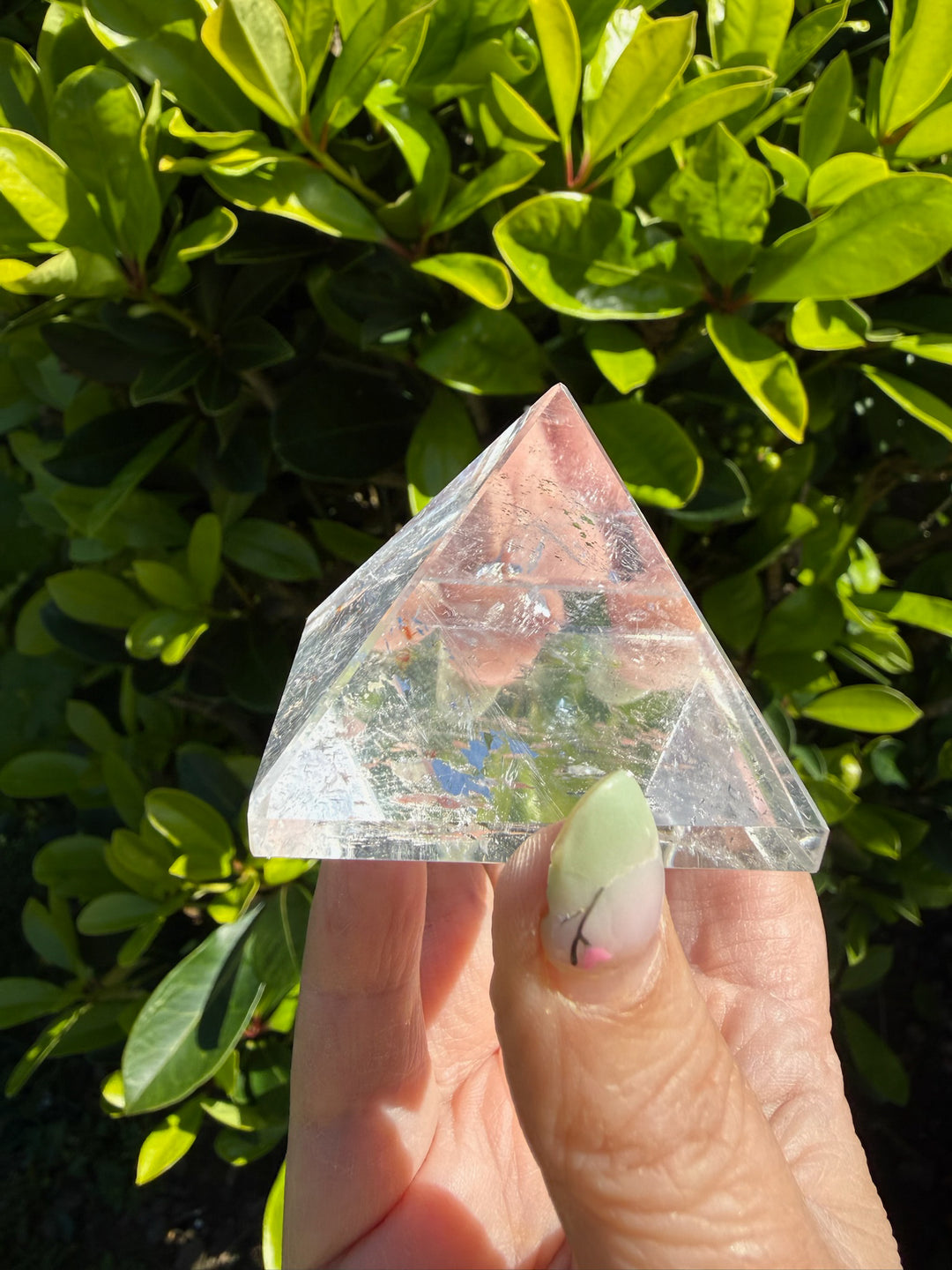Quartz Pyramid Carving Sacred Geometry