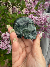 Load image into Gallery viewer, Rare Seraphinite Skull Carving Siberia
