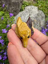 Load image into Gallery viewer, Mookaite Jasper Wolf Head Carving

