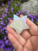 Load image into Gallery viewer, Aura Coated Druzy Agate Star Carving
