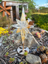 Load image into Gallery viewer, Golden Healer North Star Carving on a Stand
