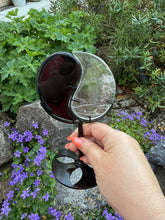 Load image into Gallery viewer, Yin Yang Quartz and Obsidian Carving with Stand
