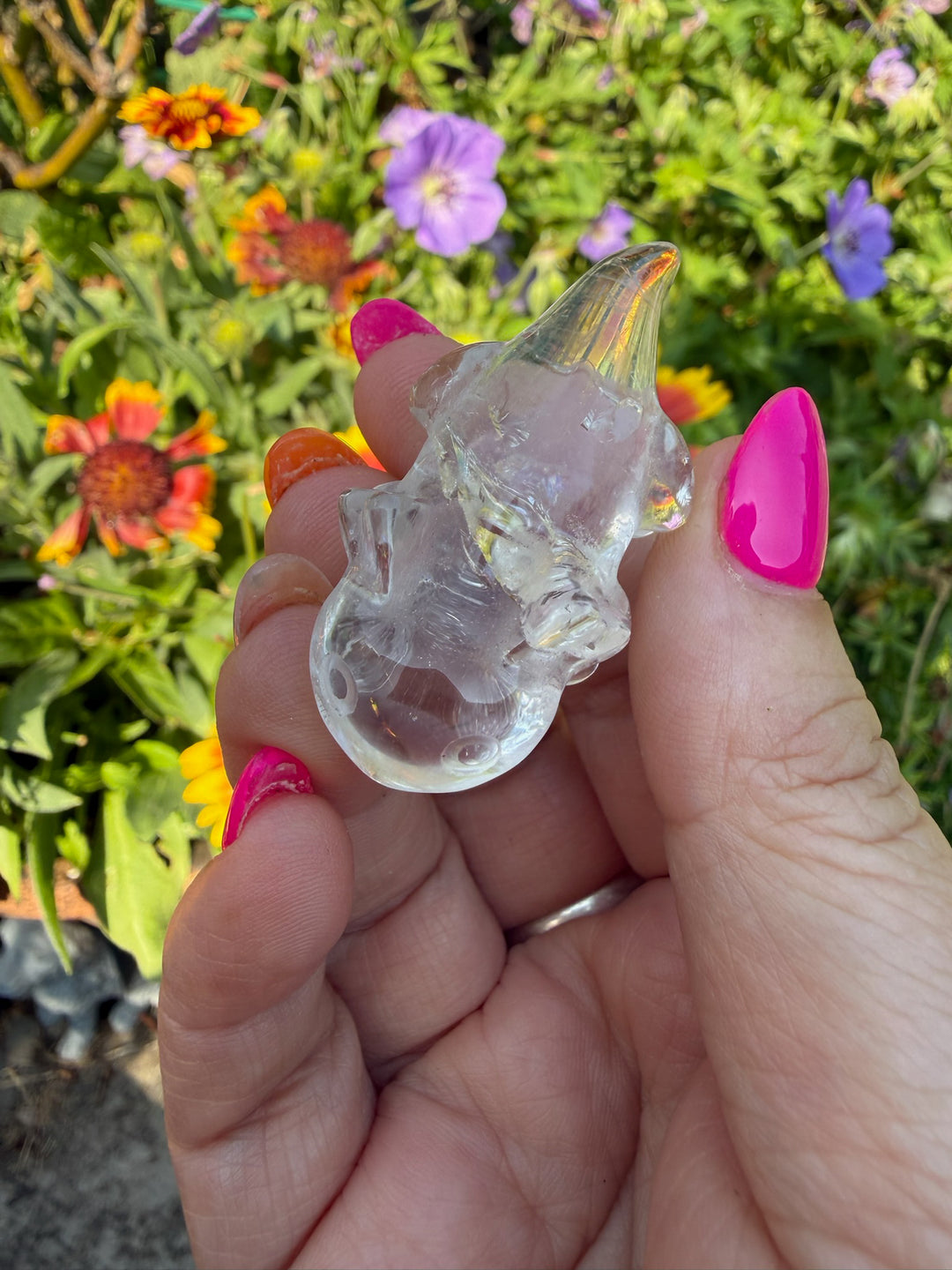 Clear Quartz Axolotl Carving